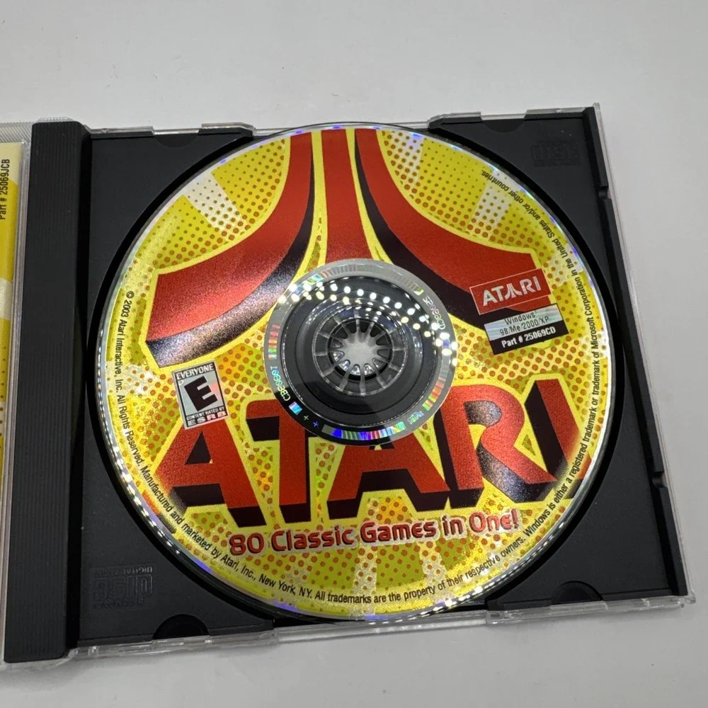 Vtg 2003 Atari 80 Classic Games in One PC CD ROM Software Computer Video Games